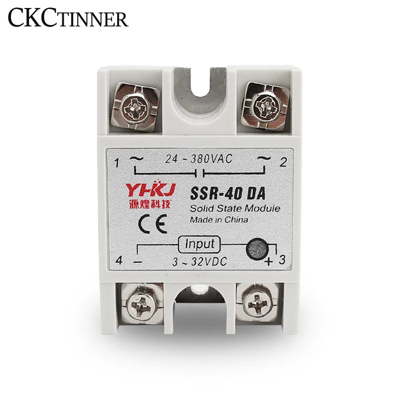 Solid State Relay SSR-DA 10A 25A 40A DC to AC 24–380V Solid State Relay Axl SSR-40DA