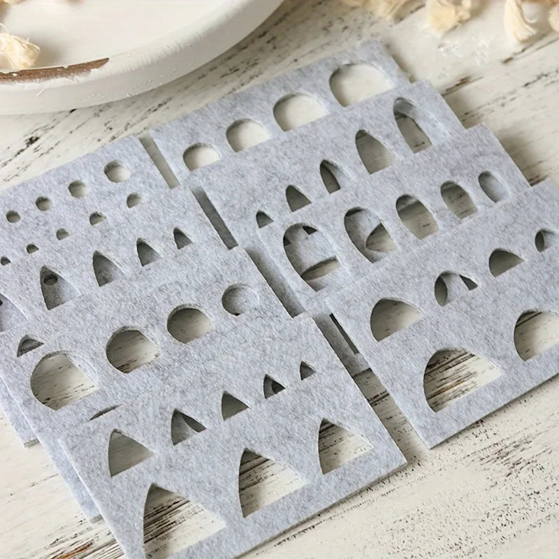 8-Piece Wool Felt Felting Molds Set – DIY Needle Felting Stencils Needle Felting Molds Axl