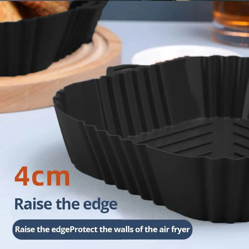 Silicone Air Fryer Liner – Reusable Square Baking Tray Mat Silicone Baking Mat Axl