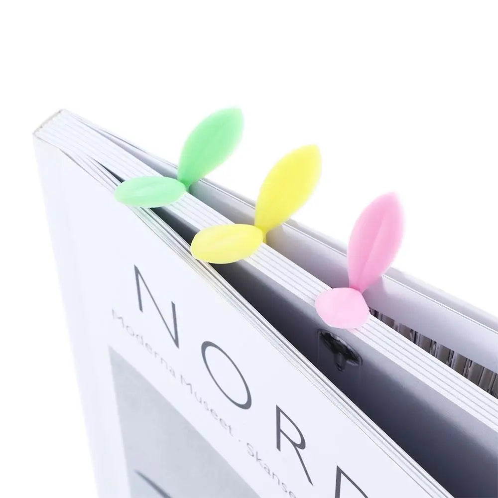 Silicone Grass Bud Bookmark – Cute Green Sprout Page Marker Silicone Bookmark Axl