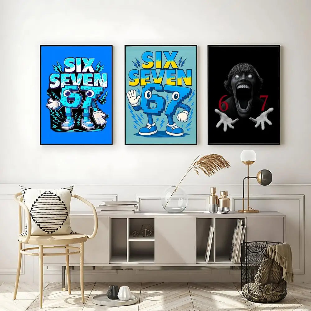 Cool 67 HD Self-Adhesive Waterproof Poster | Modern Wall Art Wall Art Poster Axl