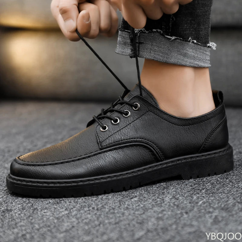 YBQJOO Men's Oxford Dress Shoes – Lace-Up Business Casual Men's Oxford Shoes Axl black 39