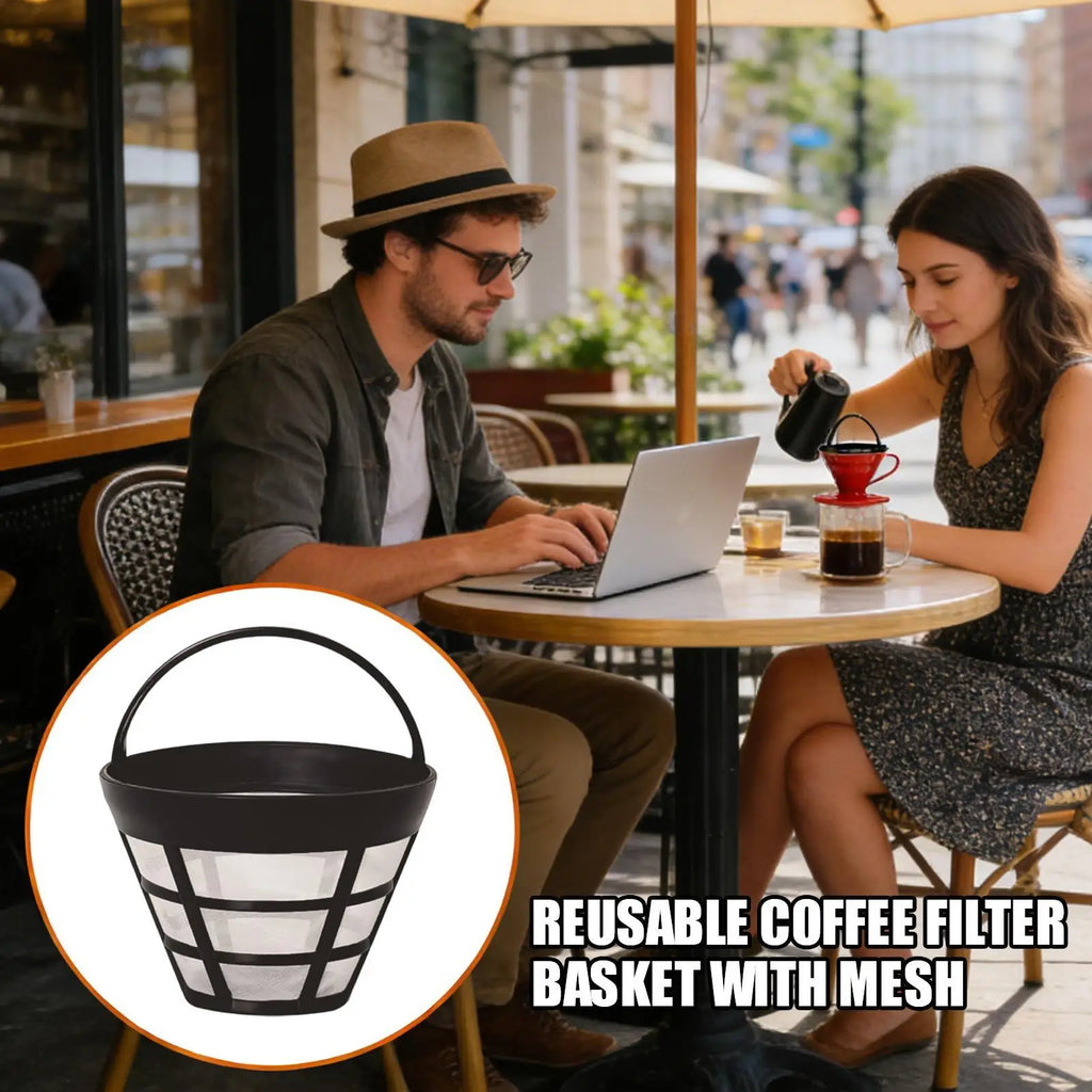 Reusable Cone Mesh Coffee Filter Basket – Espresso Strainer Coffee Filter Basket Axl