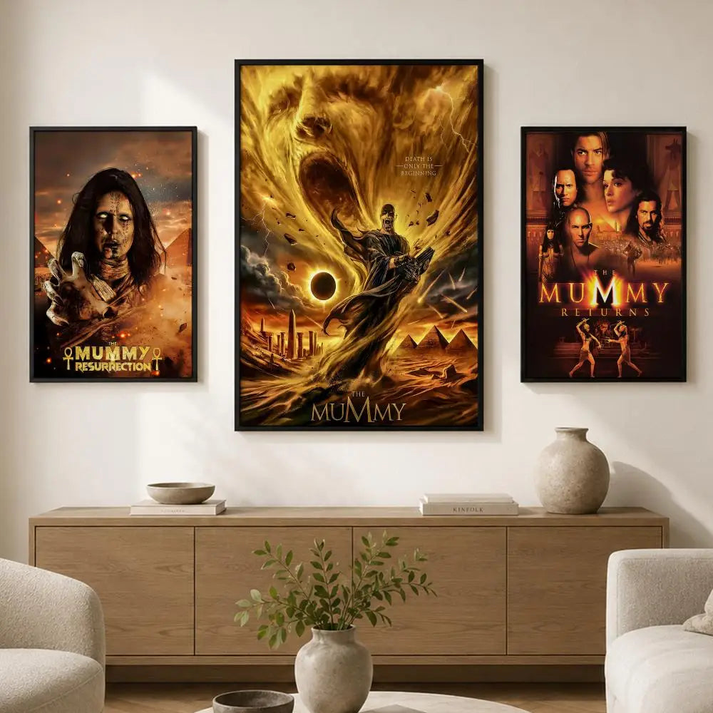 The Mummy Movie Poster – Peel-and-Stick PVC Wall Art HD Print Movie Wall Poster Axl