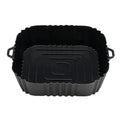 Silicone Air Fryer Liner – Reusable Square Baking Tray Mat Silicone Baking Mat Axl black