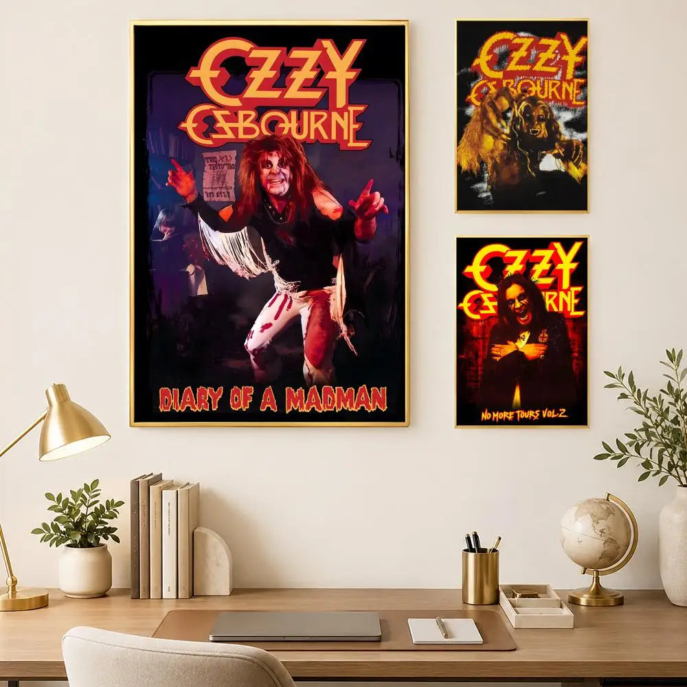 Ozzy Osbourne HD PVC Wall Poster – Self-Stick & Waterproof Wall Art Poster Axl