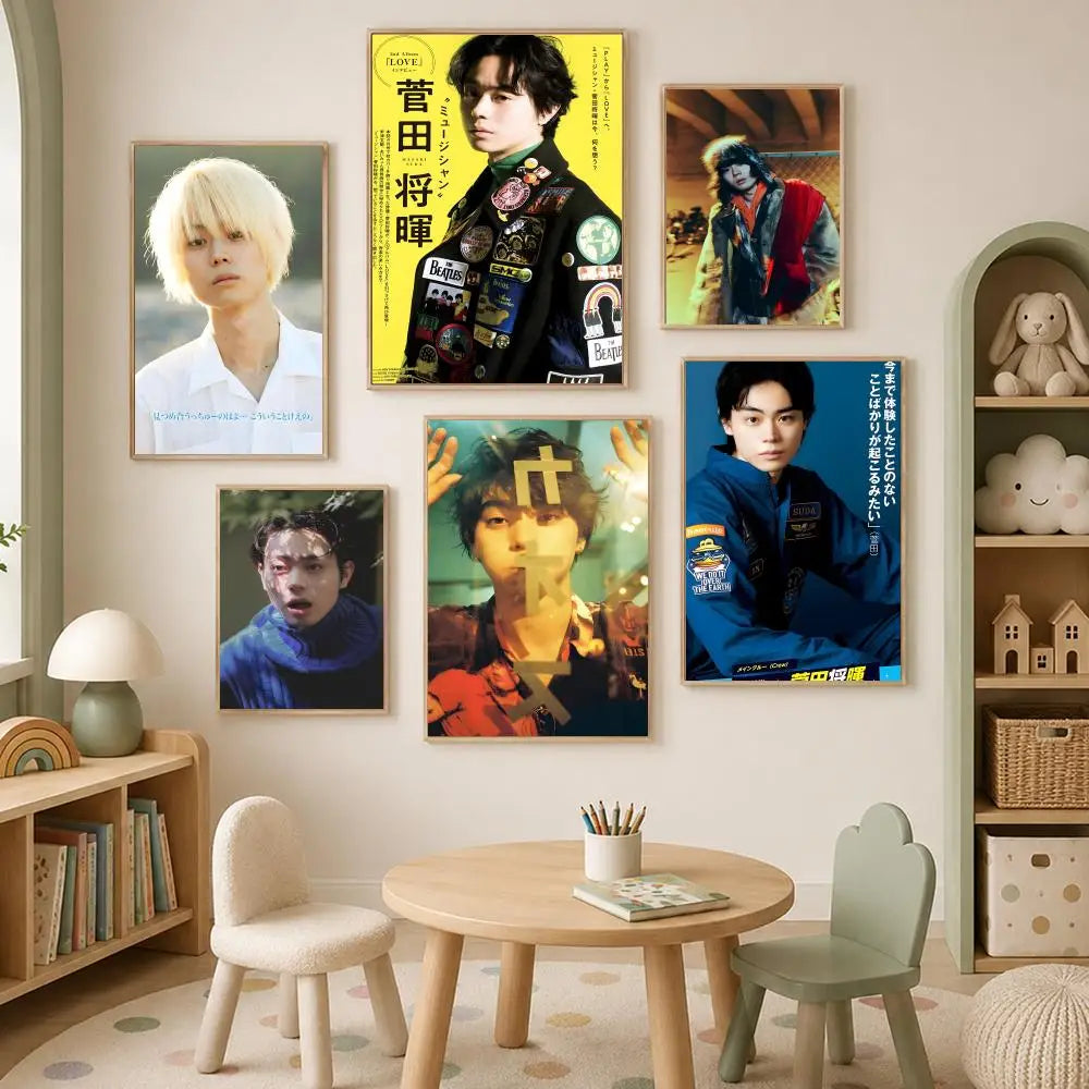 Suda Masaki HD Self-Stick Wall Art Poster – Waterproof Decor Wall Art Poster Axl