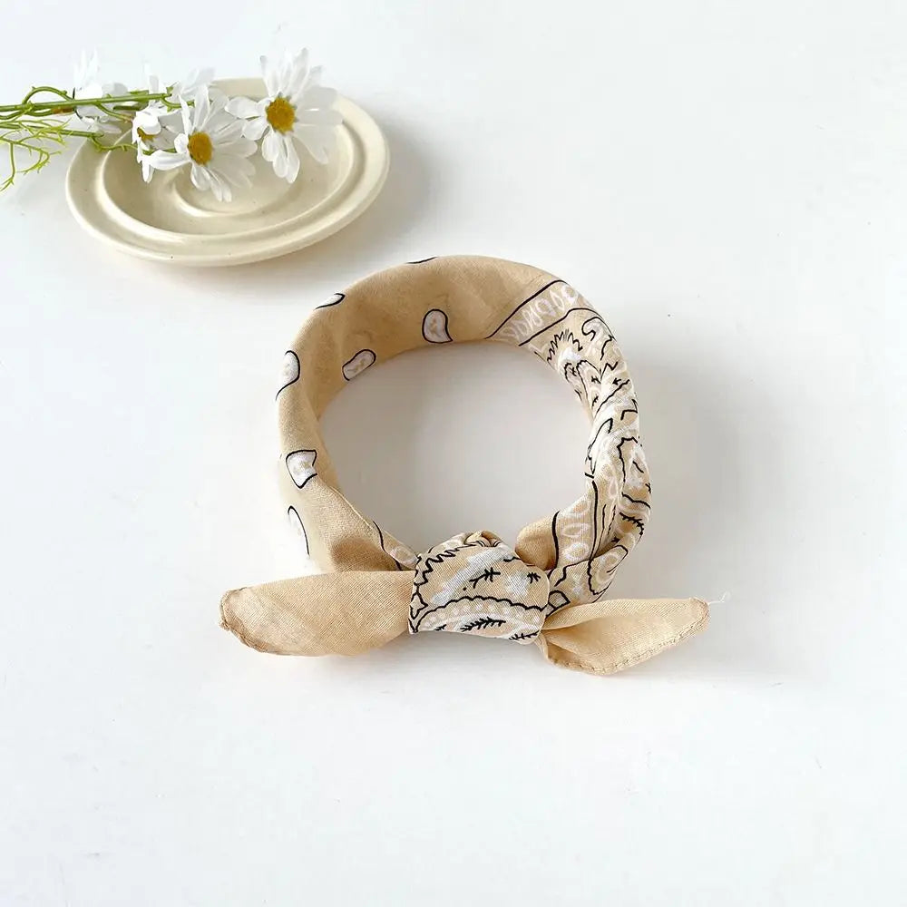 Women's Cashew Print Square Scarf – Hair Band & Headband Printed Square Scarf Axl style 19