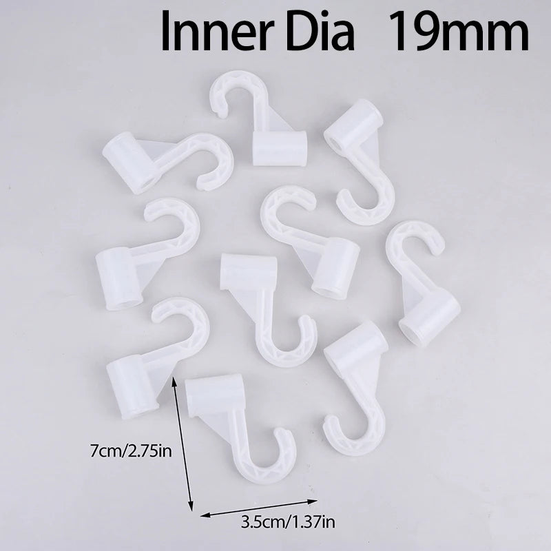 10-Pack Plastic Hooks – Wardrobe, Shelf, Tent & DIY Fittings Plastic Hook Fittings Axl A3