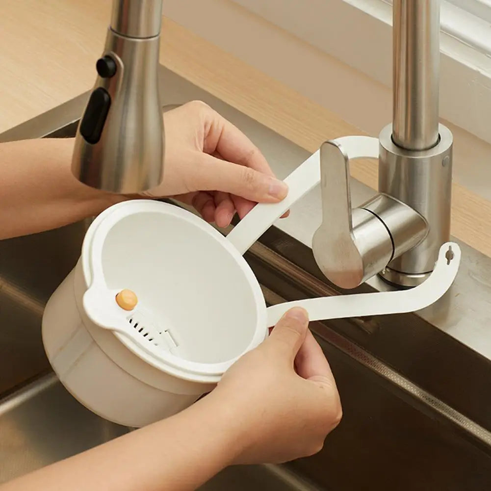 KITPIPI Hanging Sink Strainer Basket – Push-Down Drain Filter Sink Strainer Basket Axl