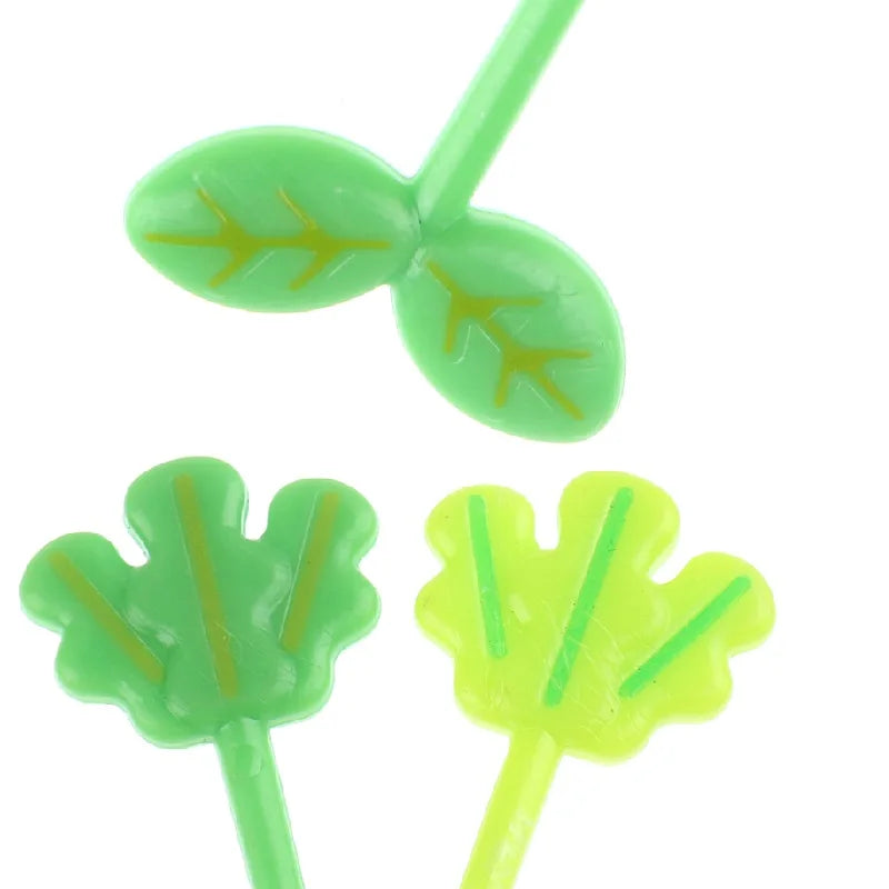 8-Piece Leaf Fruit Forks – Kids Bento Lunch Box Picks Food Picks Set Axl