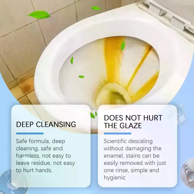 Toilet Cleaning Powder – Descaler, Deodorizer & Stain Remover Toilet Bowl Cleaner Axl