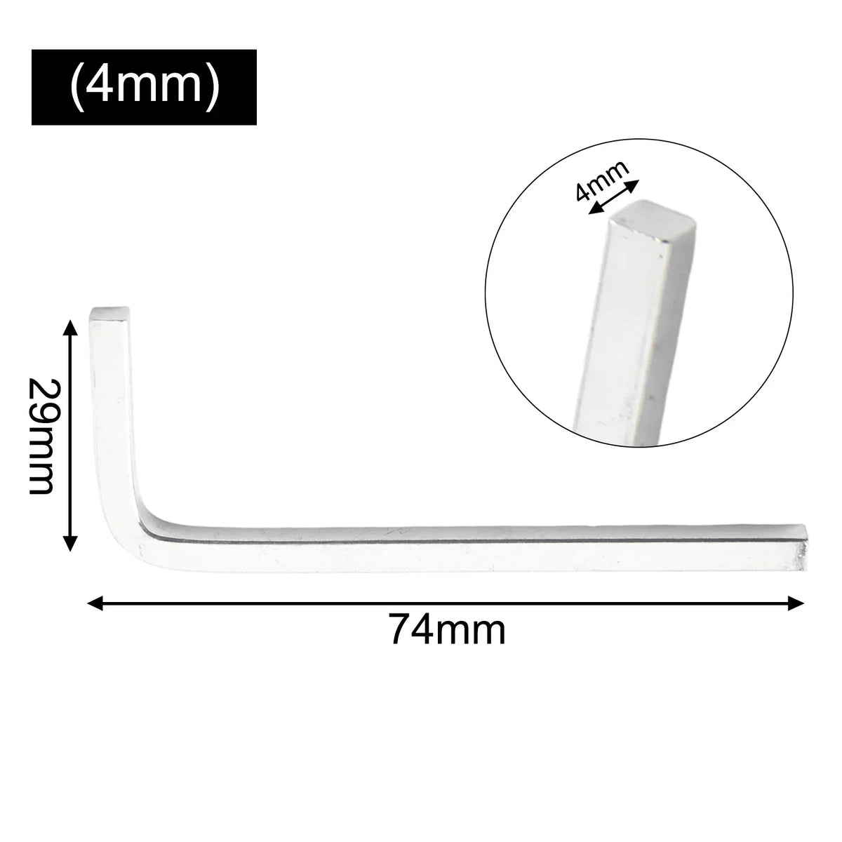 L-Shape Square Head Wrench – Cr-V Steel 3–10mm | Hand Tool Square Head Wrench Axl 4mm China Mainland