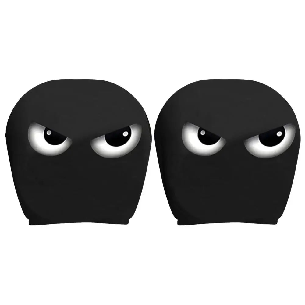 Cartoon Eyes Car Headrest Covers – 2-Pack Halloween Decor Car Headrest Cover Axl 04