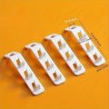 4-Pack Space Saver Hangers – 3-Hook Heavy Duty Closet Organizer Closet Space Saver Hangers Axl White