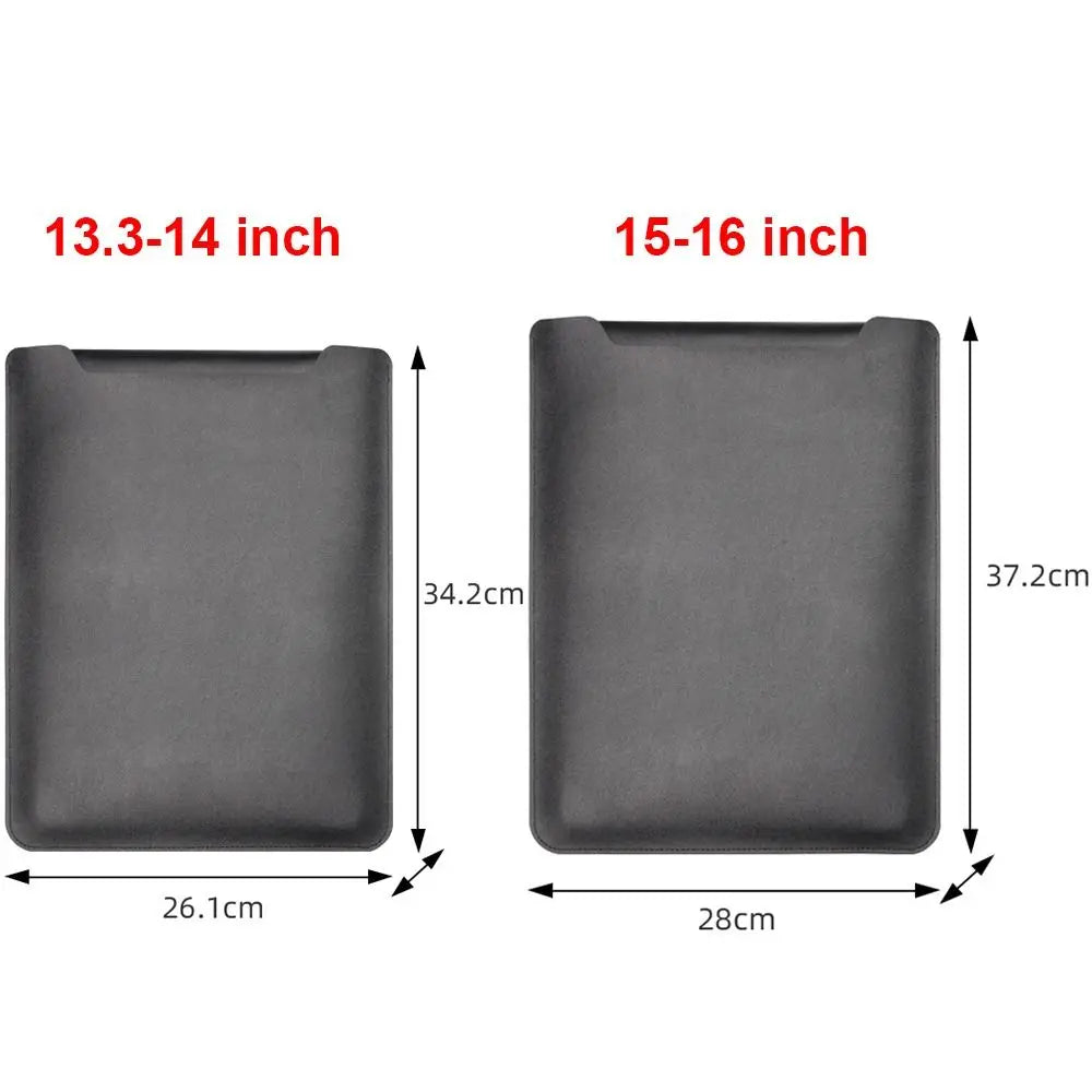 Ultra Thin PU Leather Laptop Sleeve 13–16 Inch Notebook Bag Laptop Sleeve Case Axl