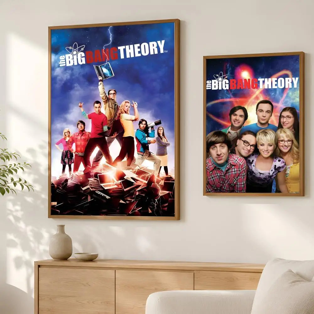 Big Bang Theory HD PVC Self-Stick Wall Poster | Waterproof Wall Art Poster Axl