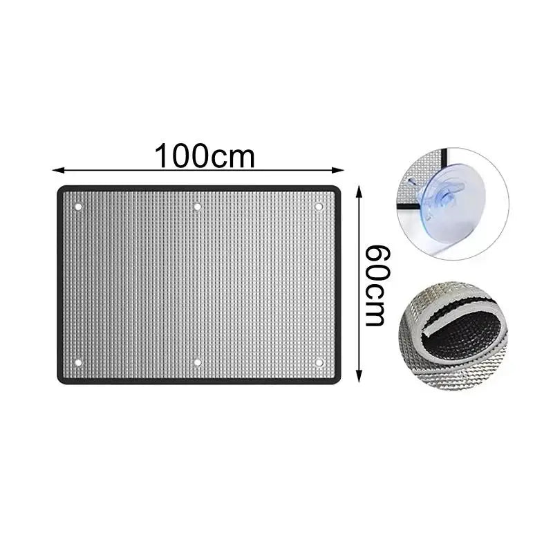 Aluminum Foil Window Sun Shade – Anti-UV Heat Insulation Window Sun Shade Axl A2