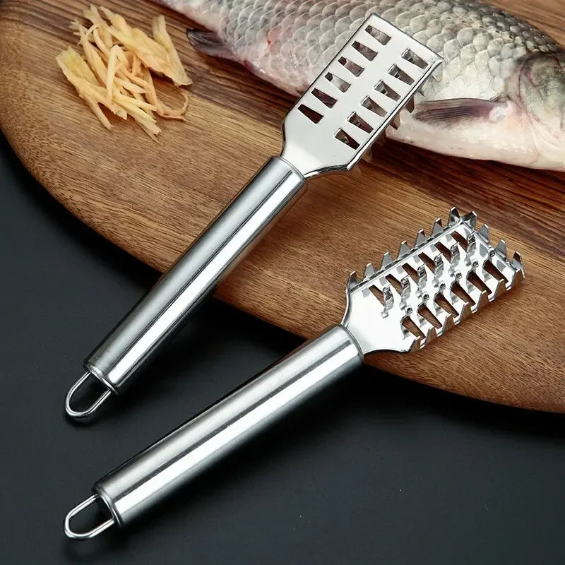 Stainless Steel Fish Scaler & Filleting Knife | Multi-Function Fish Scaler Tool Axl