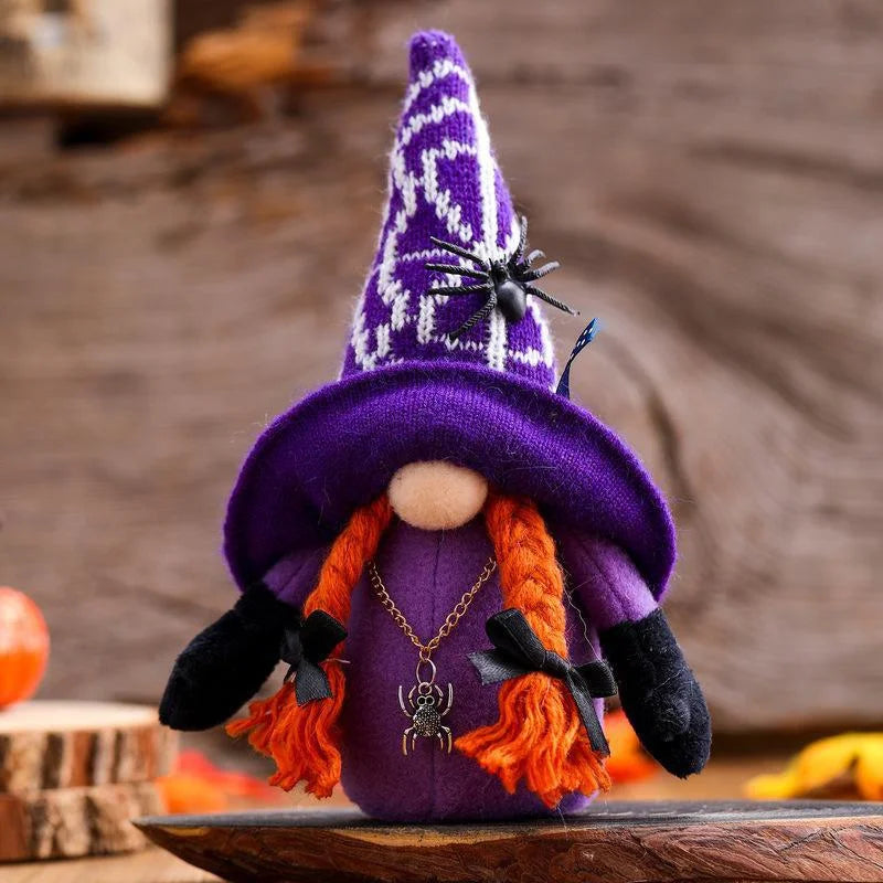 Halloween Spider Vampire Gnome Plush Doll – Festive Décor Holiday Gnome Doll Axl