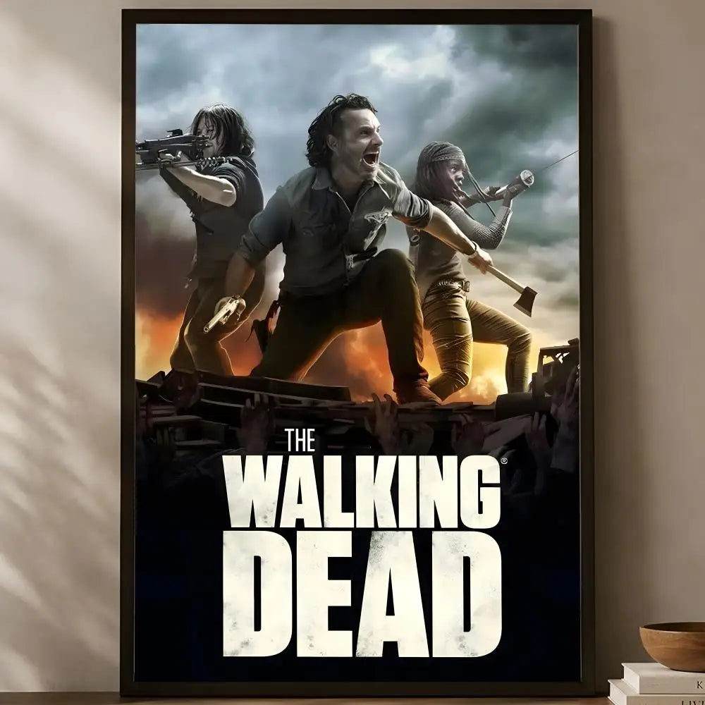 Walking Dead Self-Stick HD PVC Wall Poster – Waterproof Decor Wall Art Poster Axl