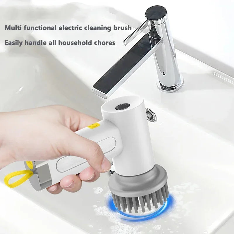 BALASHOV 4-in-1 USB Rechargeable Electric Spin Scrubber Brush Electric Scrubber Brush Axl