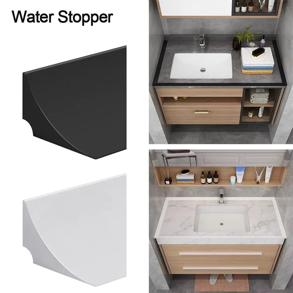 Silicone Water Stopper Strip – Self-Adhesive Shower Dam Barrier Shower Water Barrier Axl