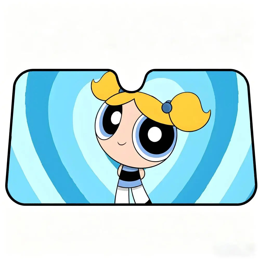 Powerpuff Girls Car Windshield Sunshade – Foldable Sun Visor Car Windshield Sunshade Axl 130X70CM 1