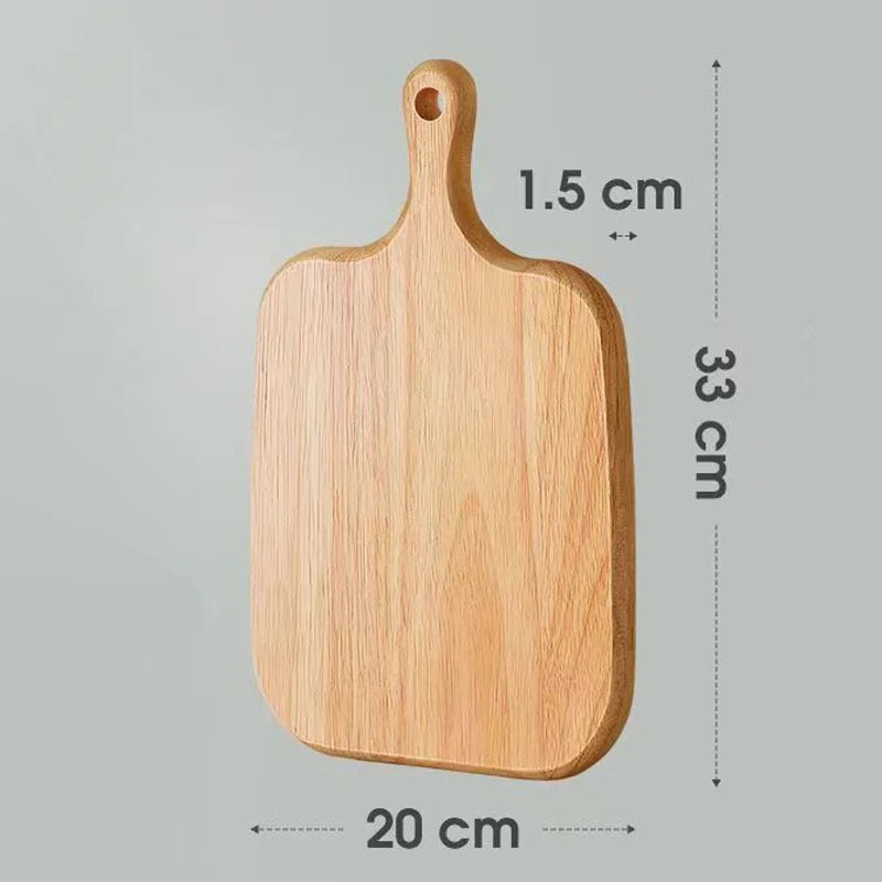 Wooden Cutting Board with Handle – Charcuterie & Cheese Board Wooden Cutting Board Axl Random wood grain B
