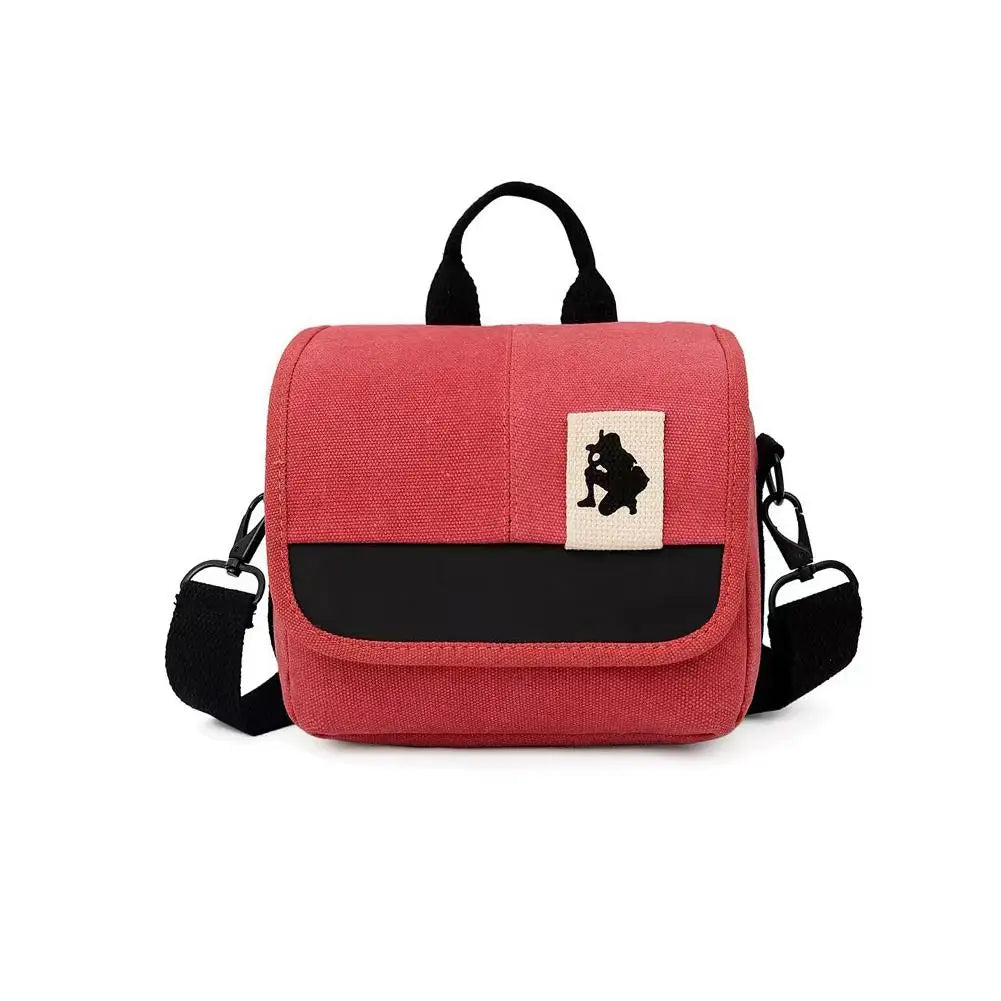 Canvas Camera Bag for Canon EOS DSLR & Mirrorless | 18-55mm Camera Shoulder Bag Axl Red