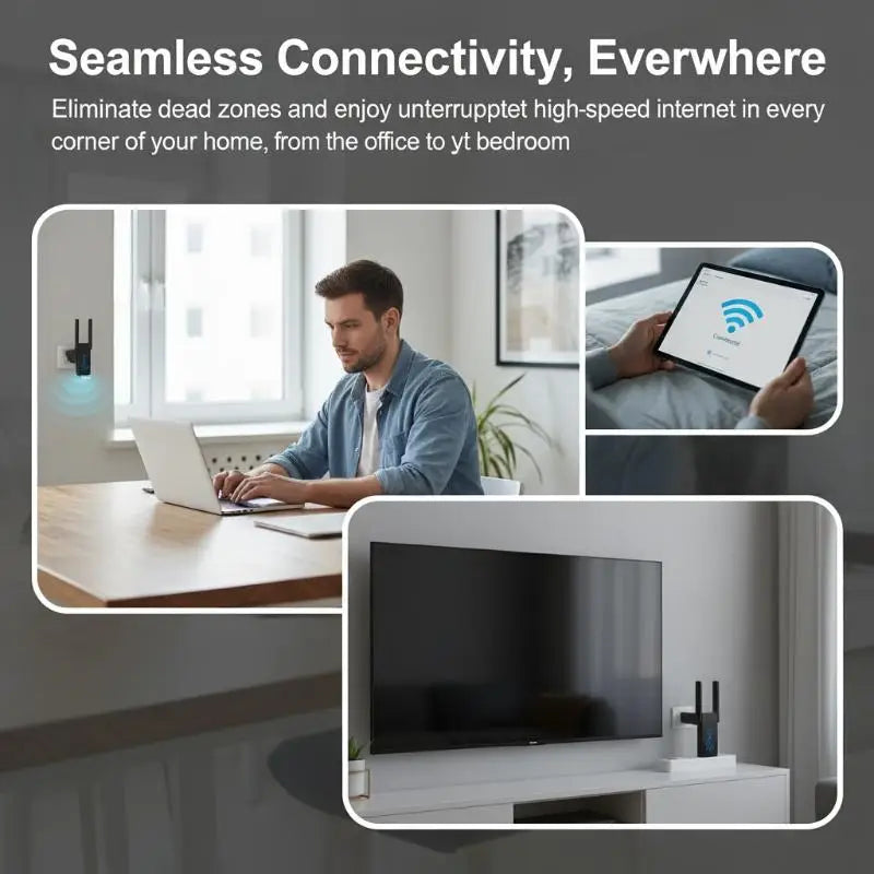 USB 3.0 Dual Band 1300Mbps WiFi Adapter – No Driver Needed WiFi USB Adapter Axl