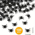 Realistic Mini Spider Halloween Decorations – Prank & Haunted House Halloween Decoration Axl Black-100pcs