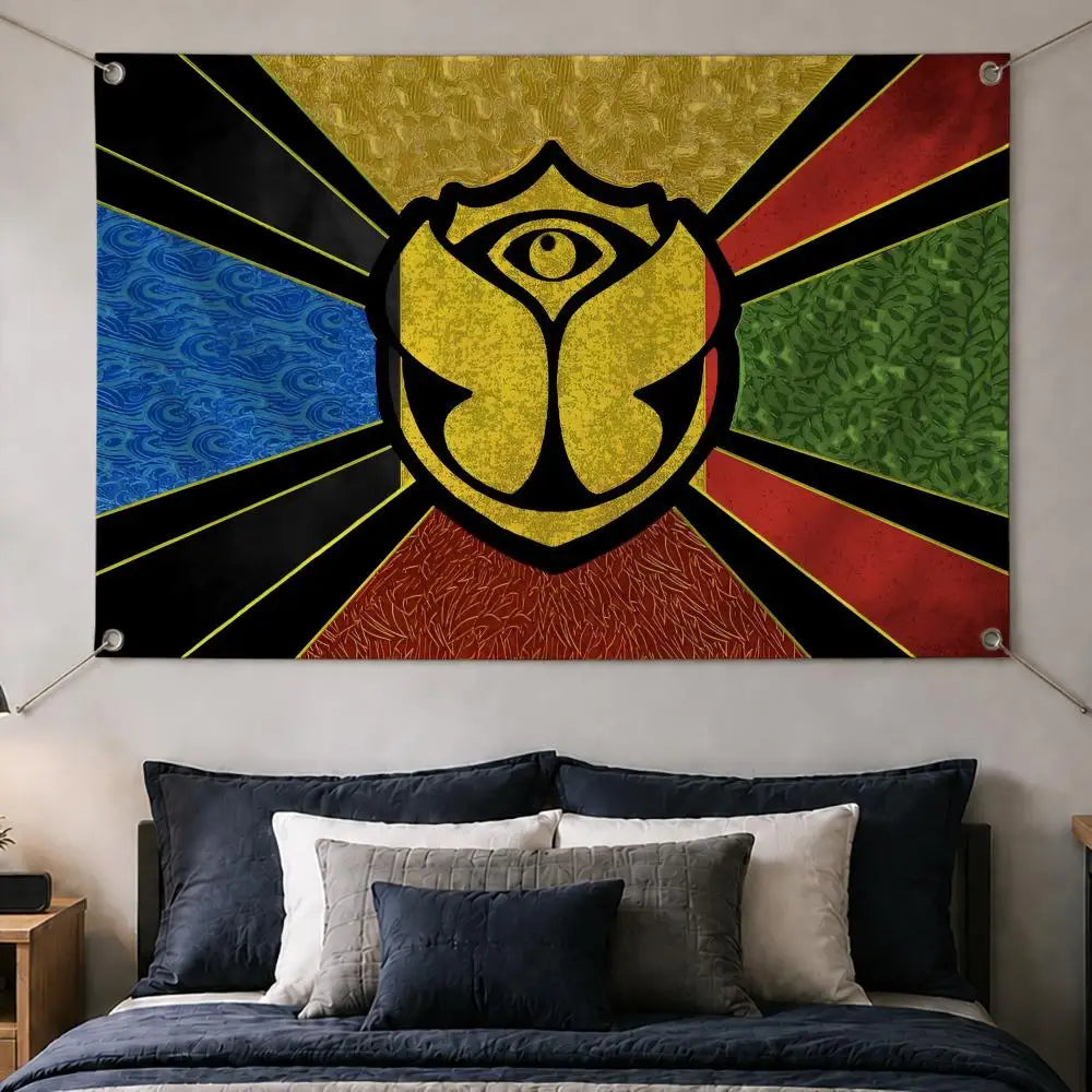 Tomorrowland Festival Flag Banner – Indoor & Outdoor Wall Decor Festival Flag Banner Axl