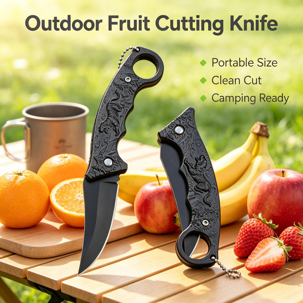 EDC Folding Pocket Knife – 3Cr13 Steel Blade | Camping Mini Knife Folding Pocket Knife Axl