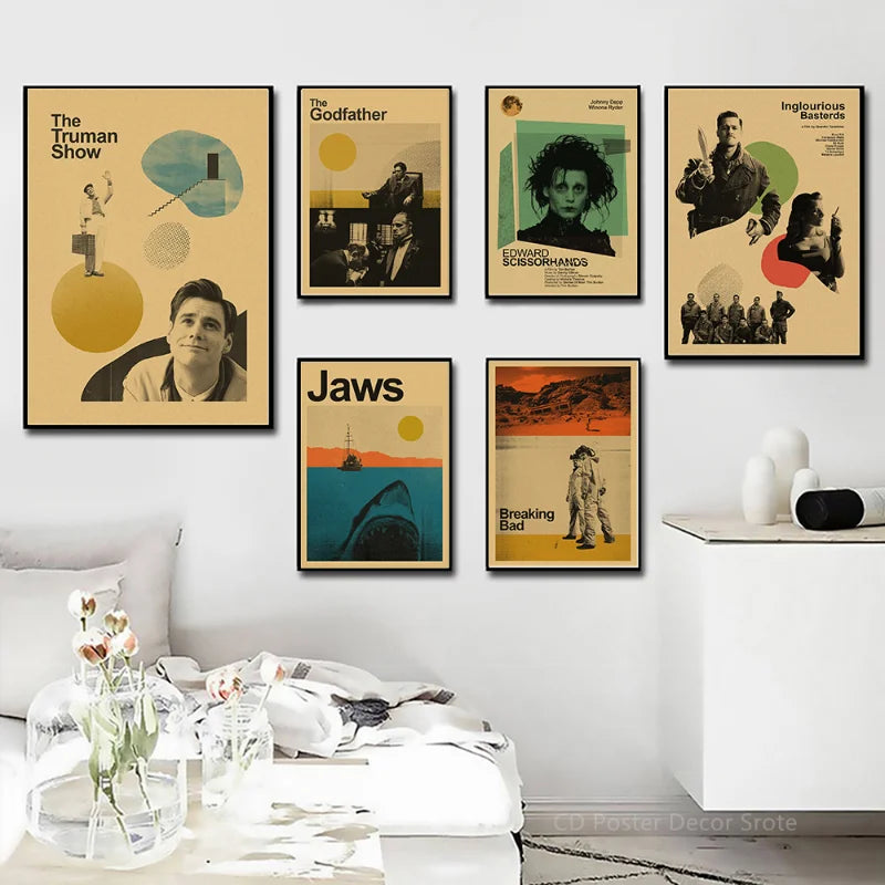 Classic Movie Posters – Truman Show, Breaking Bad Wall Art Movie Art Poster Axl