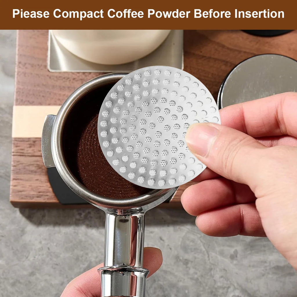 Leeseph 51/53/58mm Espresso Puck Screen – Stainless Steel Filter Espresso Puck Screen Axl