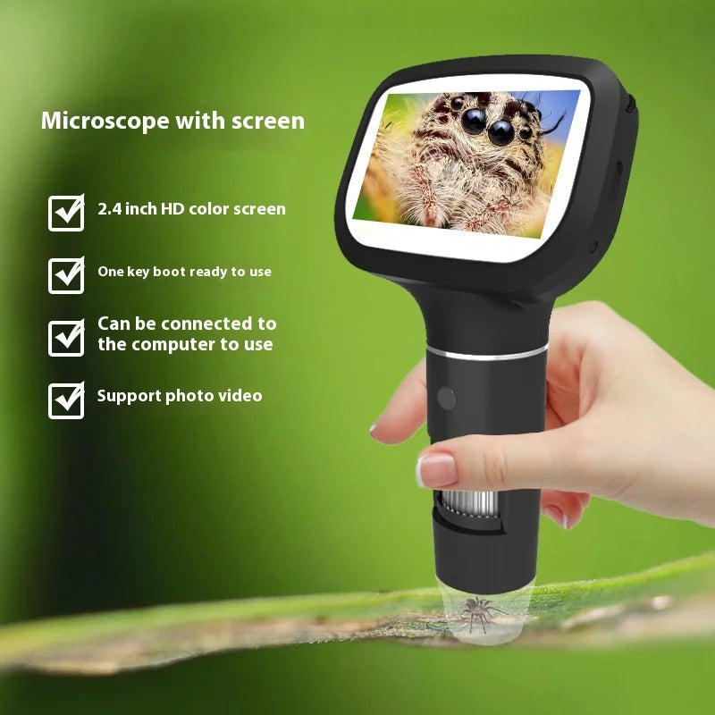 Digital Microscope 1600X Magnification – 2MP 2.4" Screen Digital Inspection Microscope Axl