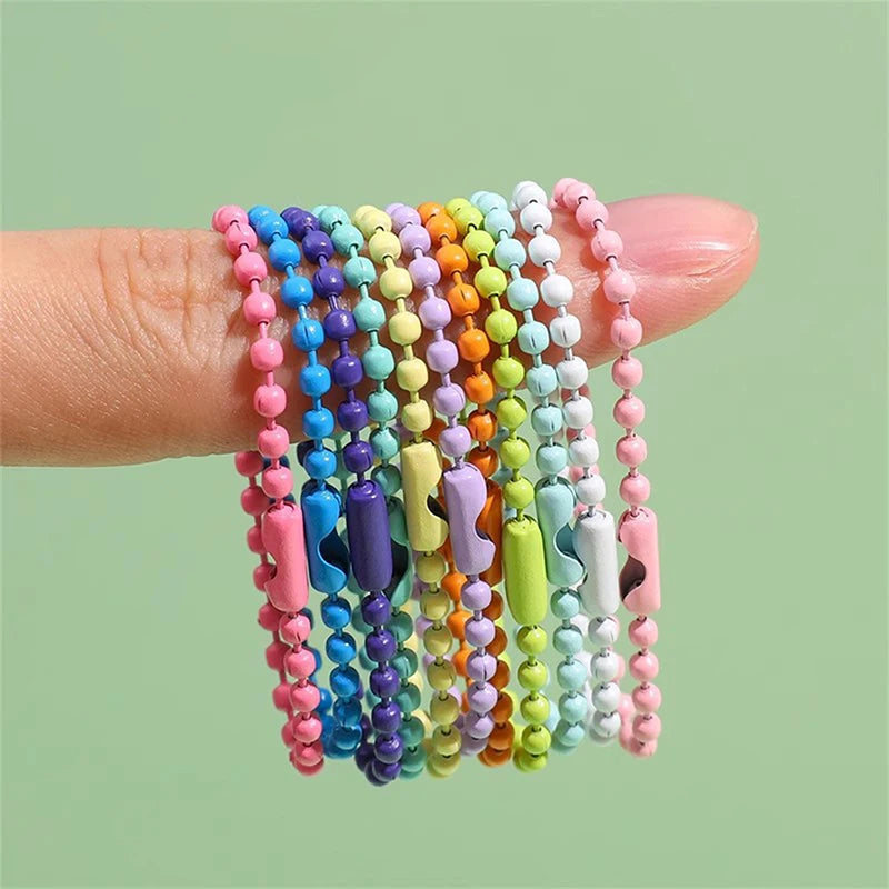 100 Pcs Ball Bead Chains for DIY Keychains & Jewelry – 10cm Jewelry Making Chains Axl