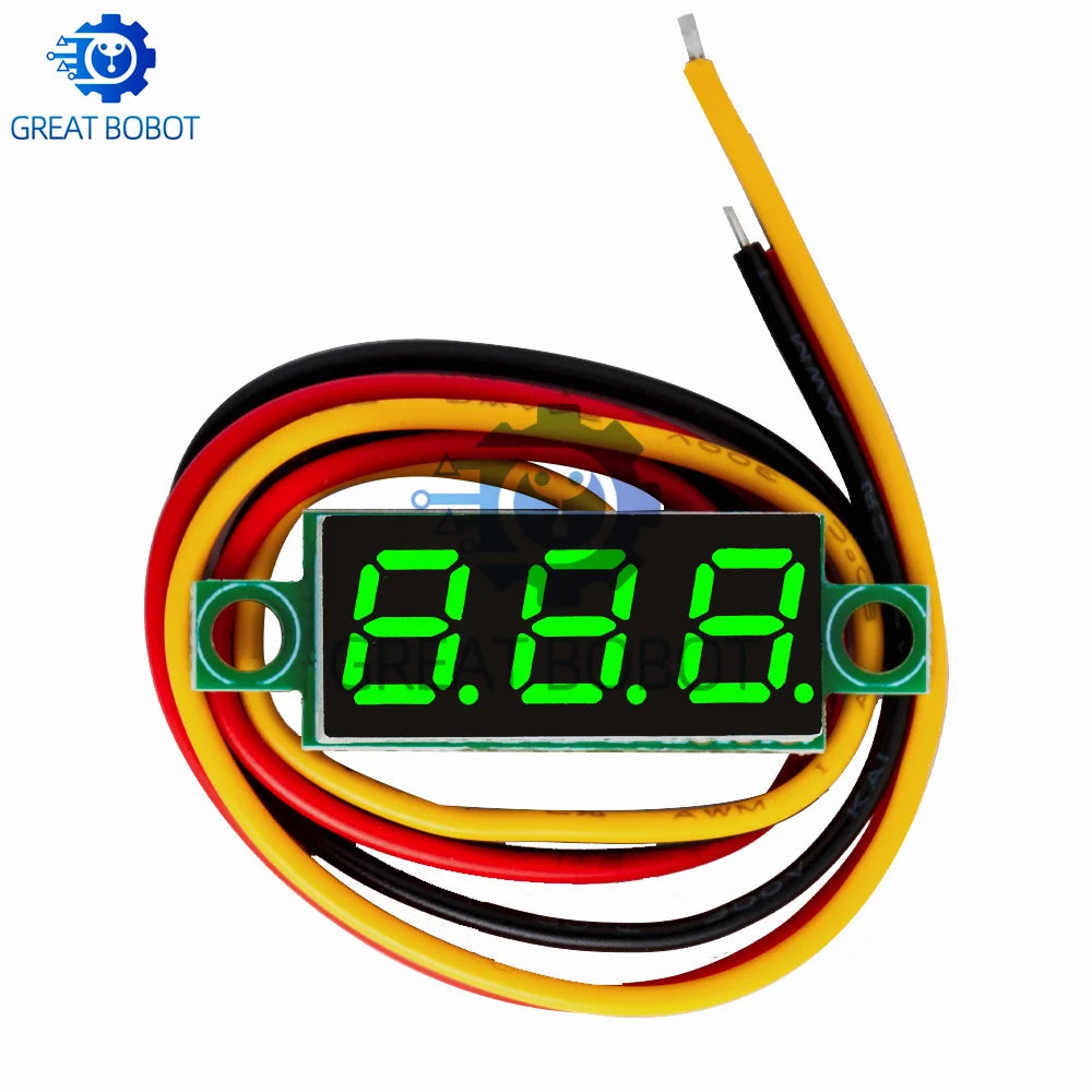 Mini DC Digital Voltmeter – 0.28" LED Panel Meter 4.5V–100V Digital Panel Meter Axl