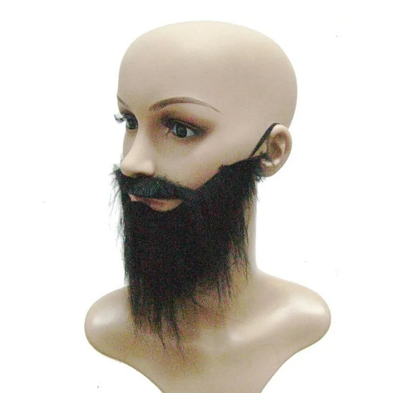 Long Fake Beard & Mustache – Halloween Costume Party Prop Costume Beard Axl