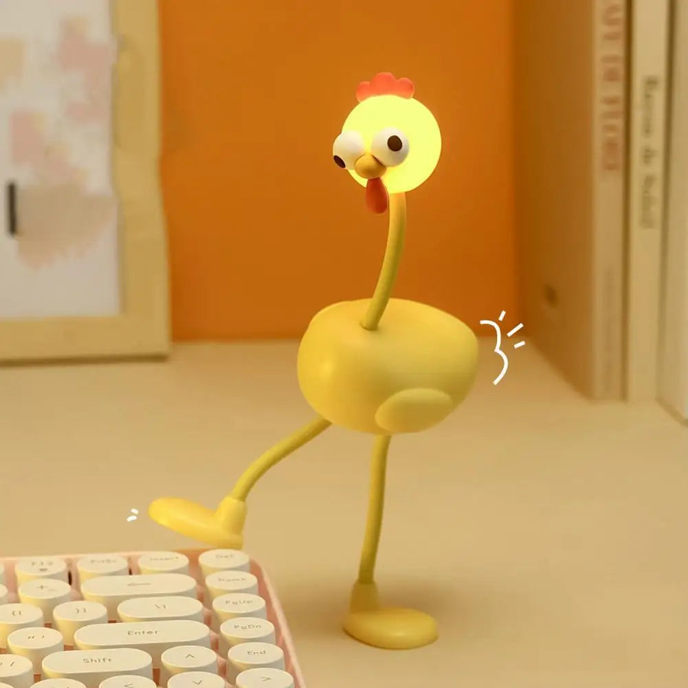 Changeable Shape Chicken Night Light – Fun Desk Lamp & Decor Novelty Night Light Axl