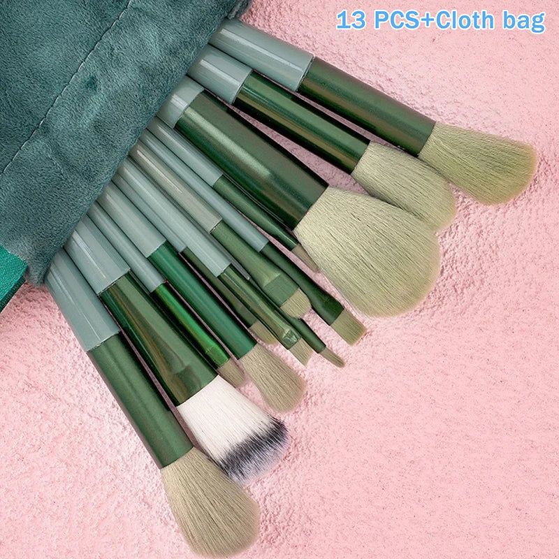 8/13 PCS Makeup Brush Set – Foundation, Eyeshadow & Kabuki Makeup Brush Set Axl A1