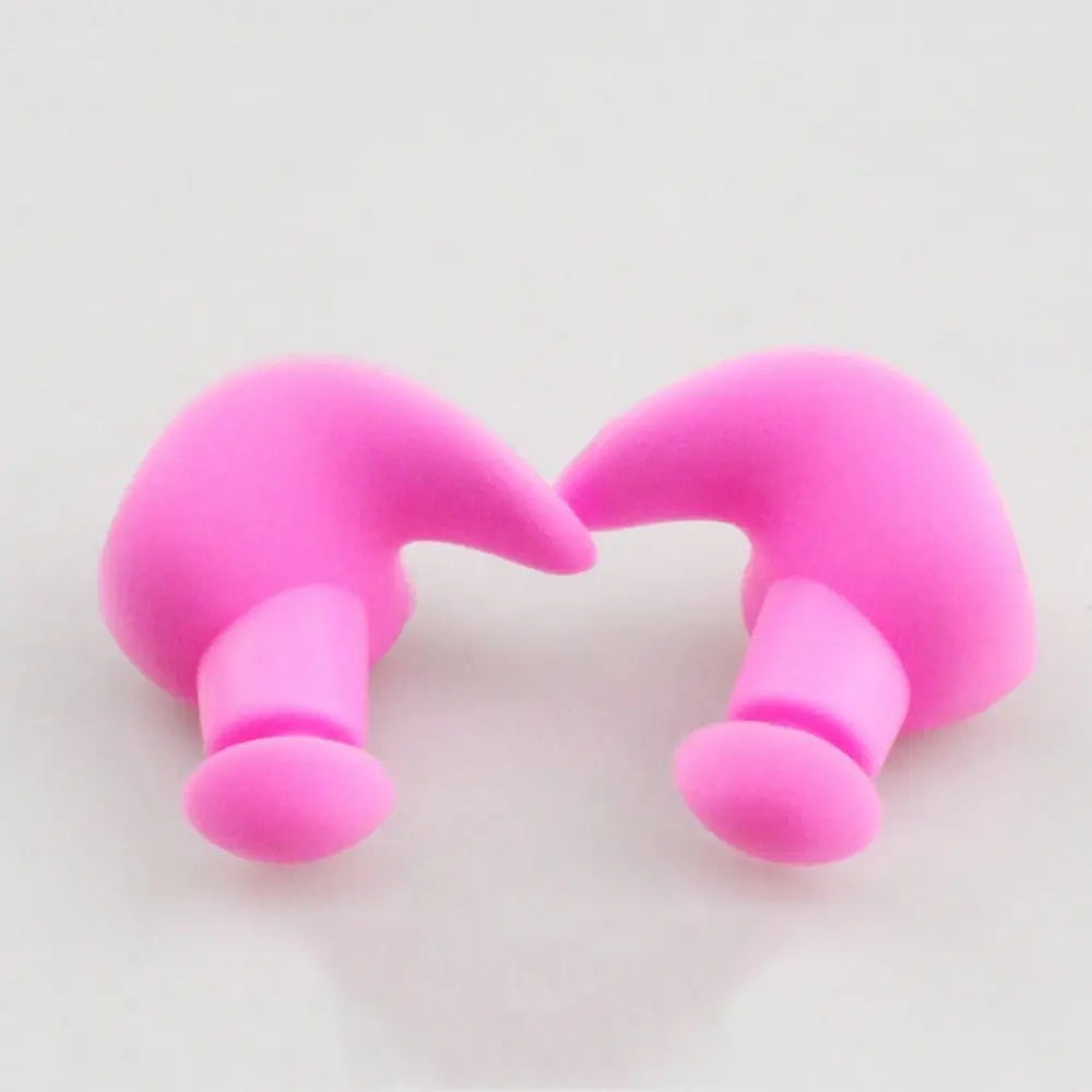 Silicone Swimming Earplugs – Waterproof Ear Plugs with Storage Box Swimming Earplugs Axl red-without case