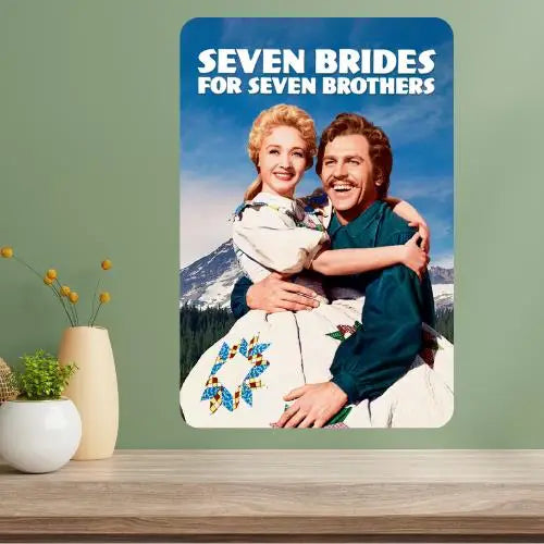 Seven Brides for Brothers Classic Movie Metal Poster Sign Metal Wall Sign Axl aluminum sign aluminum 14x20cm