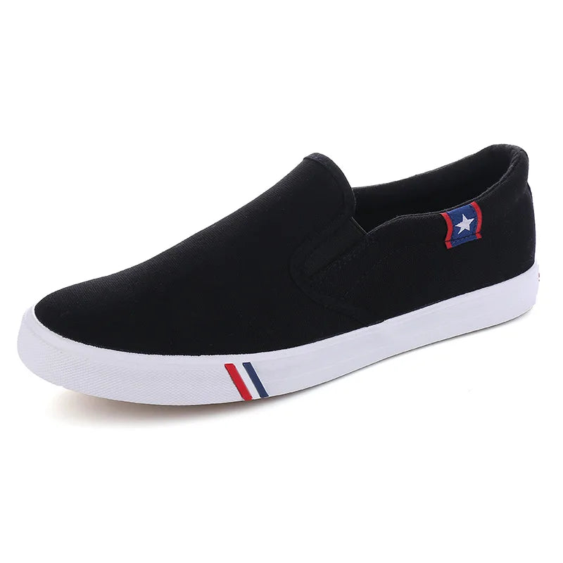YBQJOO Men's Canvas Slip-On Loafers – Lightweight Casual Shoes Canvas Slip-On Loafers Axl