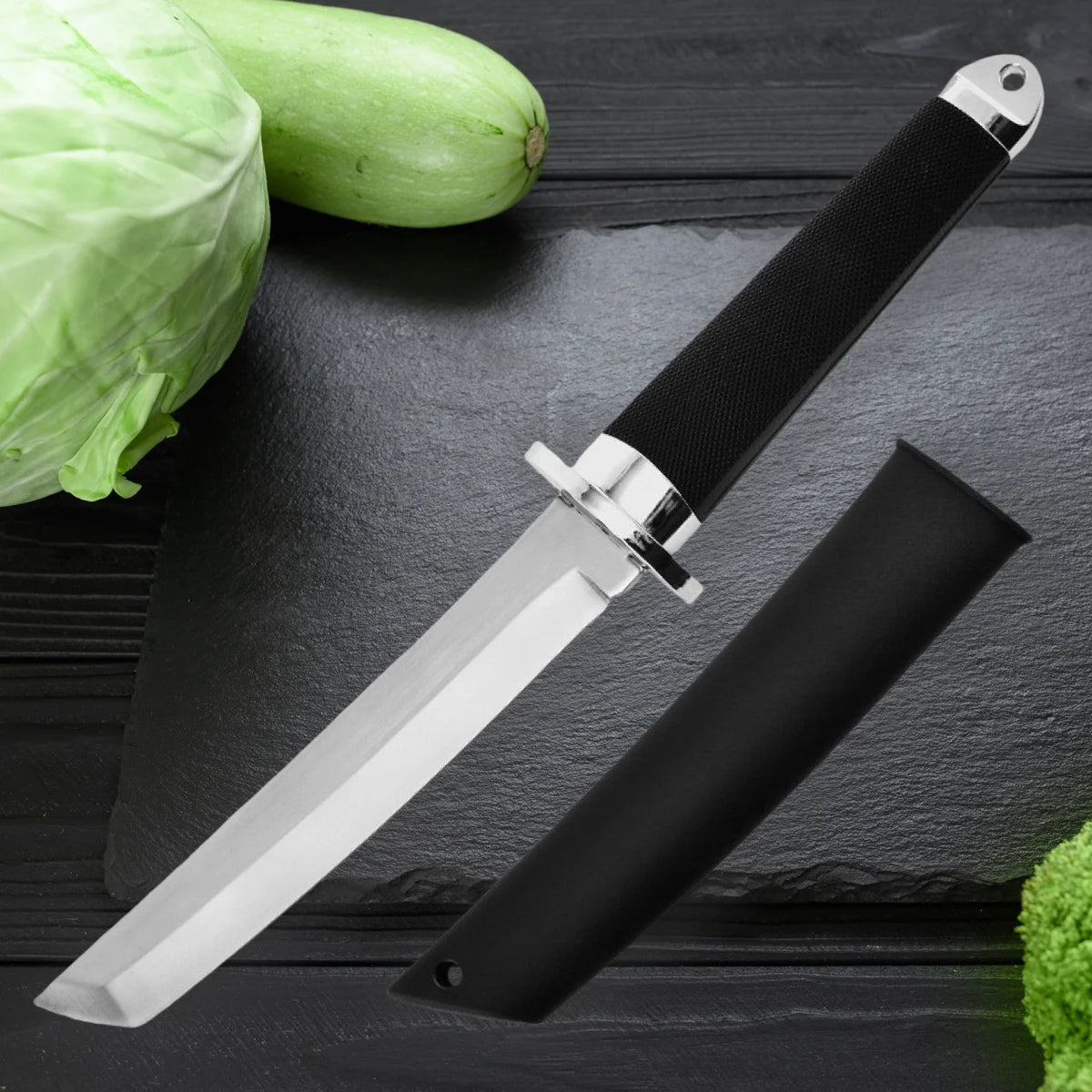 Samurai-Style Stainless Steel Kitchen Knife – Multipurpose Cleaver Kitchen Knife Axl
