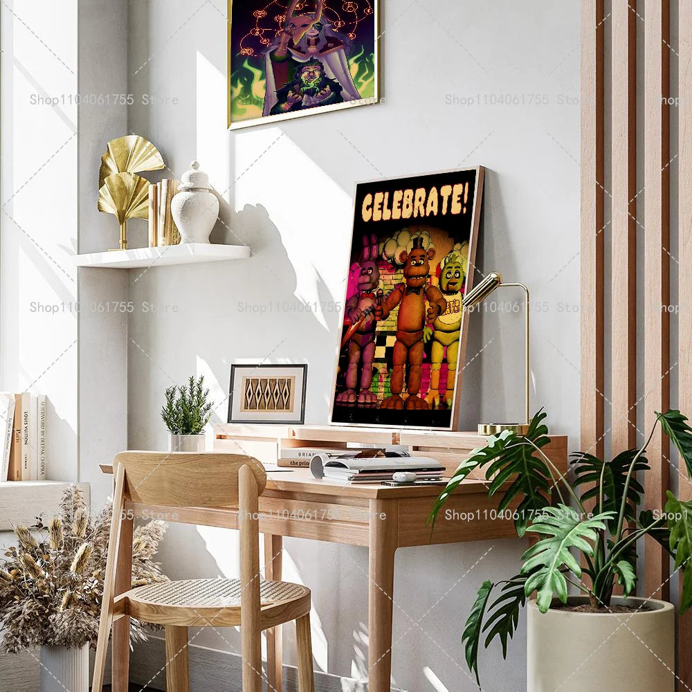 Five Nights at Freddy's Wall Poster – Self-Adhesive Waterproof Wall Art Poster Axl