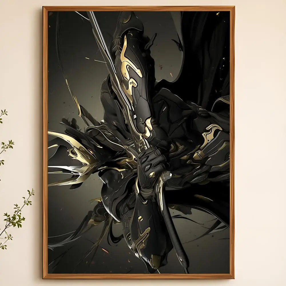 Warframe Game Poster – Self-Adhesive Waterproof Wall Art Wall Art Poster Axl White15 30X40cmNoframe