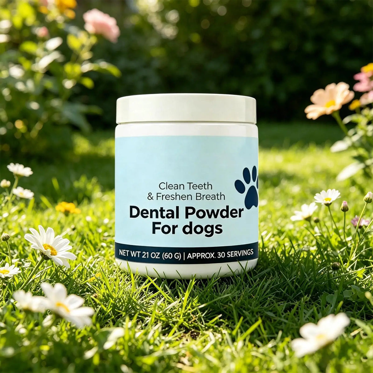 Natural Dog Tooth Powder 60g – Dental & Breath Care for Dogs Dog Dental Powder Axl