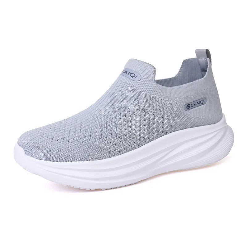 Men's Slip-On Platform Mesh Walking Shoes – Lightweight Men's Casual Shoes Axl